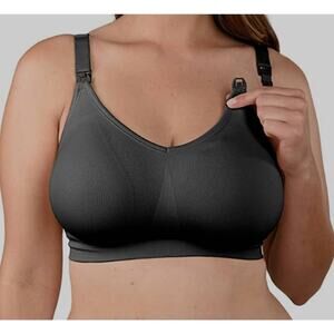 New /read-BRAVADO DESIGNS size: L Seamless Wireless Maternity Plunge Nursing Bra